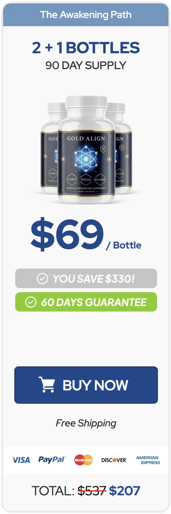 Gold Align Buy Three Bottles